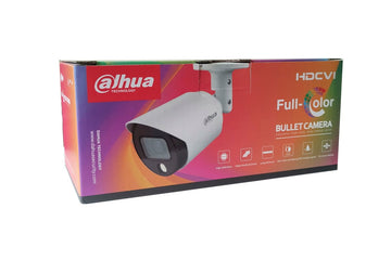 Cámara Bullet HDCVI Dahua® 2MP 2.8mm Led20 Full Color Metálica - DH-HAC-HFW1209CMN-LED-0280B